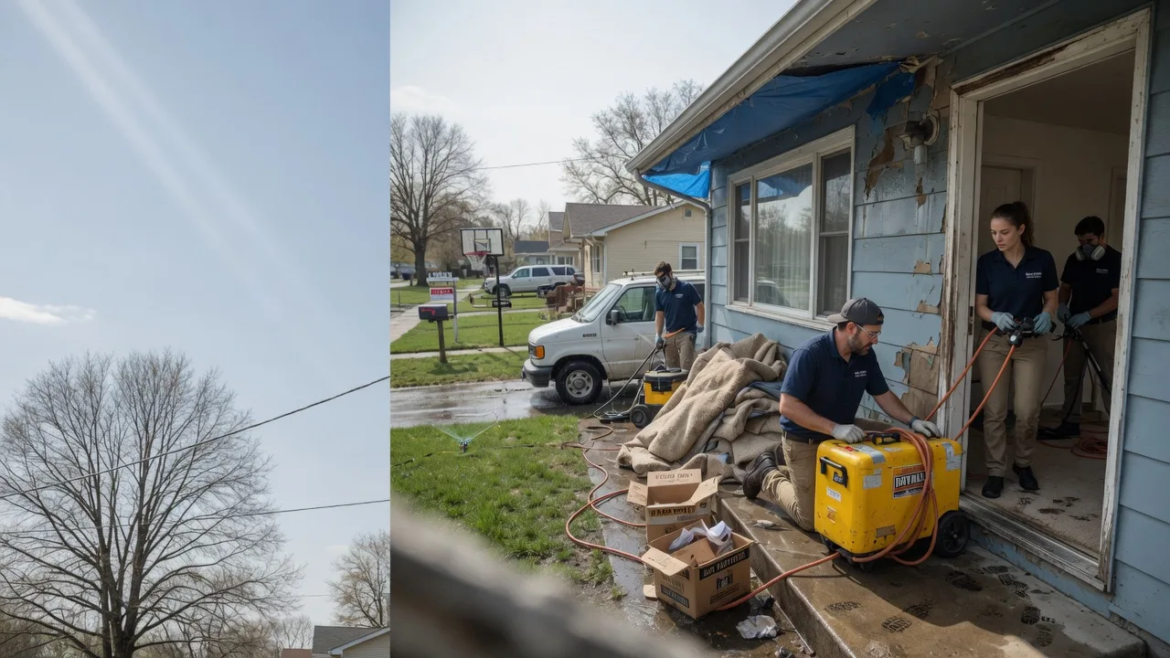 Basement Flood Cleanup in Burghill, OH near me